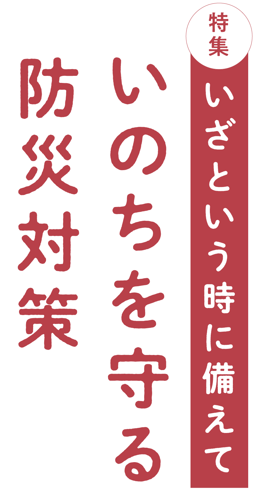 いざという時に備えていのちを守る防災対策