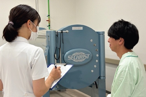 治療前の問診の様子