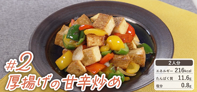 厚揚げの甘辛炒め