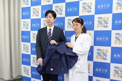 折出講師と今岡社長 折出講師と今岡社長