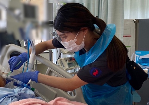 口腔ケアの様子 口腔ケアの様子